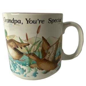 Vintage Russ Grandpa Coffee Mug Duck Animal Print Grandpa You're Special Gift
